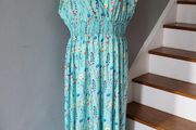 Powder blue summer maxi dress, Size 2XL / UK20, Brand new