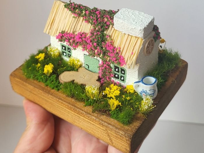 Handcrafted tiny wooden cottage!