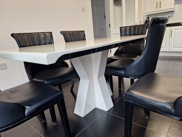 Marble dining table