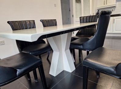 Marble dining table