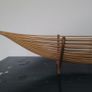 Mid-century xl bamboo gondola fruit bowl Image 2
