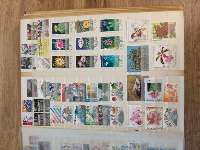 Stamp album collection