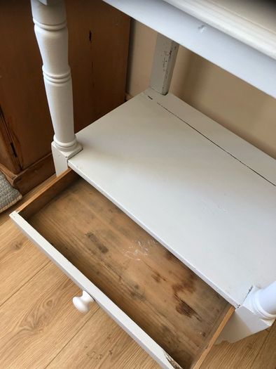 Painted pine lamp table / bed side table.