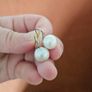 Salt water natural pearl earrings Image 4