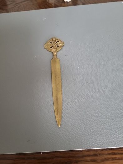 Vintage brass letter opener