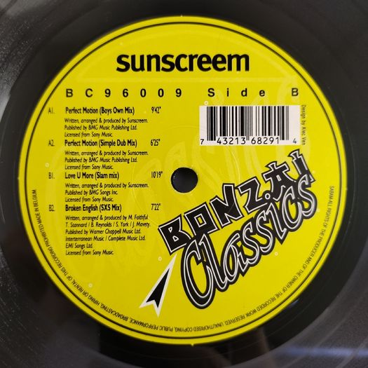 Sunscreem - Perfect Motion - Bonzai Record - QUALITY Early 90s Vocal TRANCE Classic!!