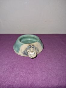 Irish Stoneware face trinket dish