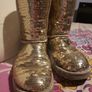 Beautiful gold genuine UGG boots would fit 5.5 to 7.5 Image 3
