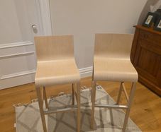 2 Wooden Kitchen Bar stools