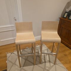 2 Wooden Kitchen Bar stools