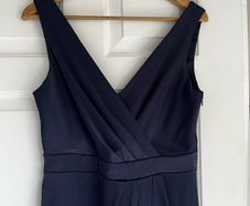 Folkster navy blue A-line dress