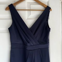 Folkster navy blue A-line dress
