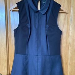 Brand New Womens Oasis Black Peplum Elegant Top