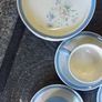 4 cups 4 saucers ,4  side plates ,milk jug ,sugar bowl ,some marked carrigaline, others plain ,buyer collects,,sold as is Image 2