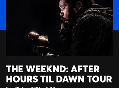 The Weekend Concert Tickets x 2