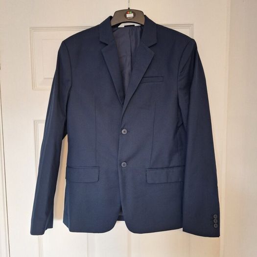 Boys navy fitted jacket 14 years old