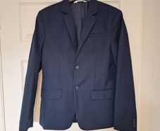 Boys navy fitted jacket 14 years old