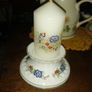 Porcelain candle holder +candle Image 6