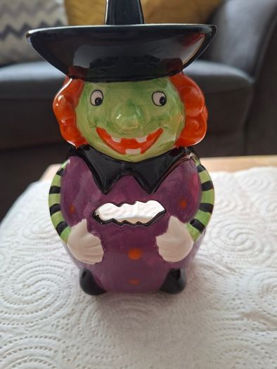 Halloween Ceramic Tealight/Burner Witch Candle Holder