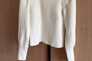 Vanilia cream waffle long sleeve top size 10