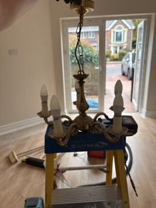 brass light fitting