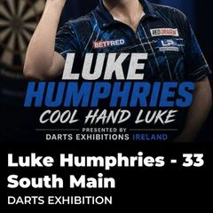 luke Humphries darts exhibition match  bank holiday Monday 3pm in naas. 2 tickets for sale