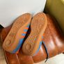 Adidas blue/orange trainers Image 2