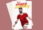 Handmade Bruno Fernandes Manchester United Birthday A5 Card, Perfect for gifts, occasions, or funny card for Football Fans
