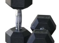 main image for ad 22.5 kg Hex Rubber Dumbells Pair