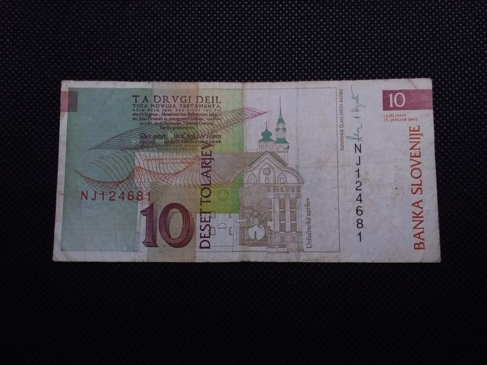 Slovenia Banknote - 10 Tolarjev - 1992