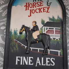 The Horse & Jockey 3D Pub Wall Sign_Fine Ales