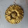 Antique French carved Wood Painted over door Pediment Image 7