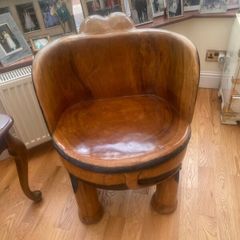 Elephant chairs unique solid wood