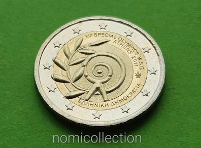 Greece 2011 year Uncirculated 2 Euro coin.