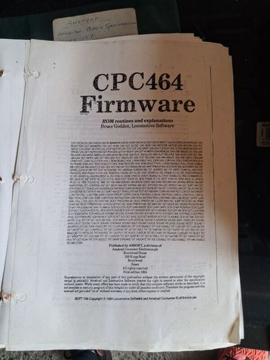 vintage Amstrad cpc programming manuals 1980s