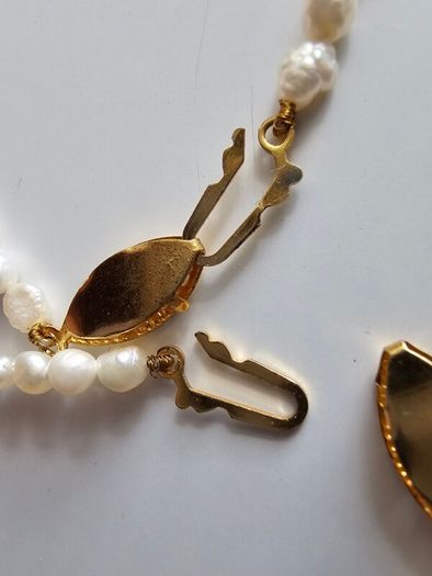 Vintage Rice Freshwater Pearl Jewellery Set