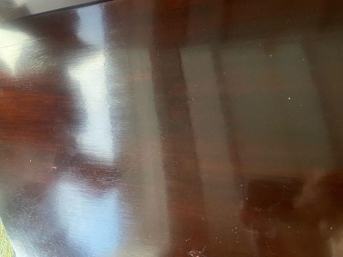 Antique mahogany games table