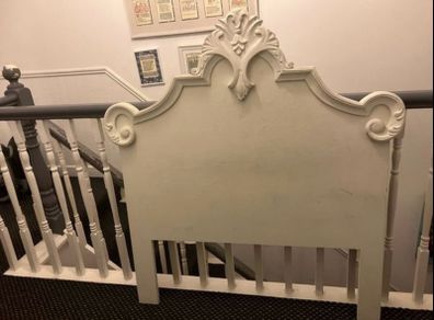 Carved headboard