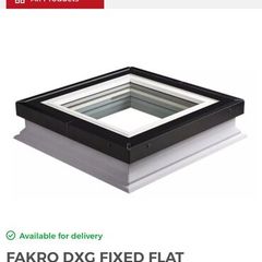 Flat roof velux window