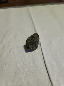 Olivine crystal rock