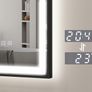 LED Bathroom Mirror 50x70cm Antifog Defogger Black Frame Image 10