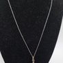 9ct white gold treble clef pendant necklace Image 4