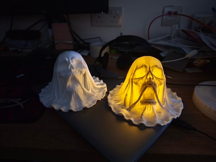 Covered Skull 3d printed Halloween model