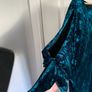 Joanna Hope ladies teal crushed velvet dress Image 4