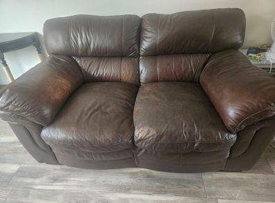 leather sofa two seater