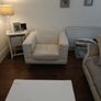 Free Faux Leather Couch and Armchair Image 2