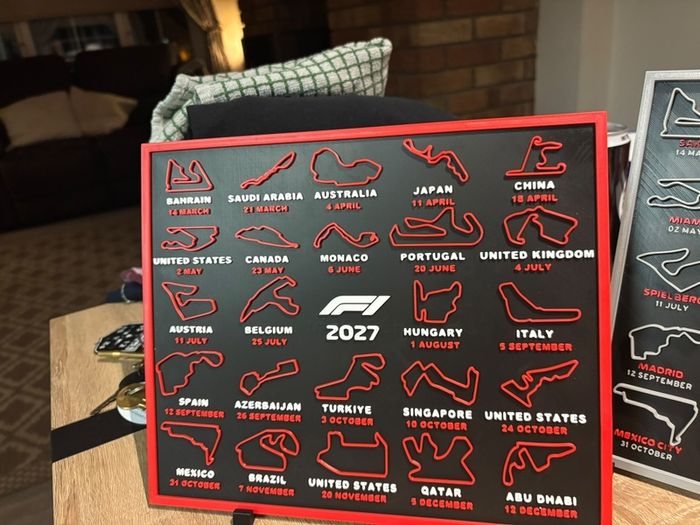 F1 27 calender