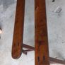 Set Of Two Antique French Solid oak Benches very sturdy  strong and solid Beautiful Patina Image 7