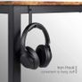 Computer Desk, Office Work Desk for student and worker, Writing Desk with drawer and Headphone Hook, Laptop Table with shelves, Modern Style Desks for Bedroom, Home, Office 100x50x75cm (FREE POSTAGE) Image 5