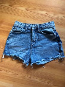 Denim high waist shorts